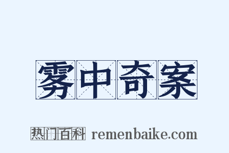 雾中奇案是什么意思的图片